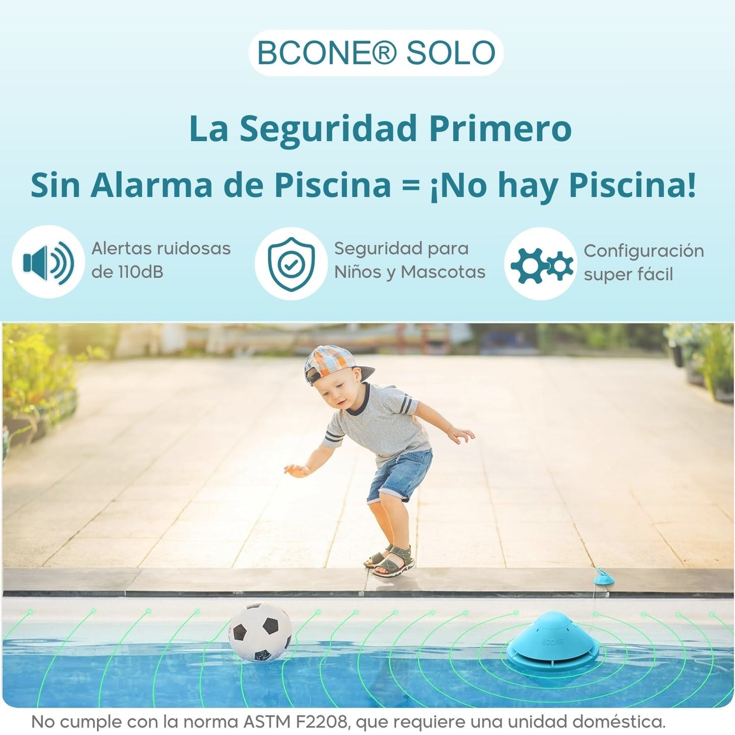 Alarma Inteligente Flotante para Piscina - Solo