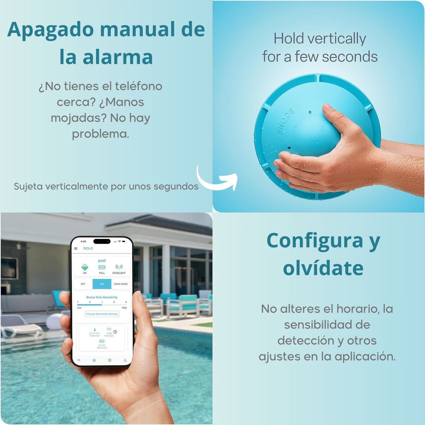 Alarma Inteligente Flotante para Piscina - Solo
